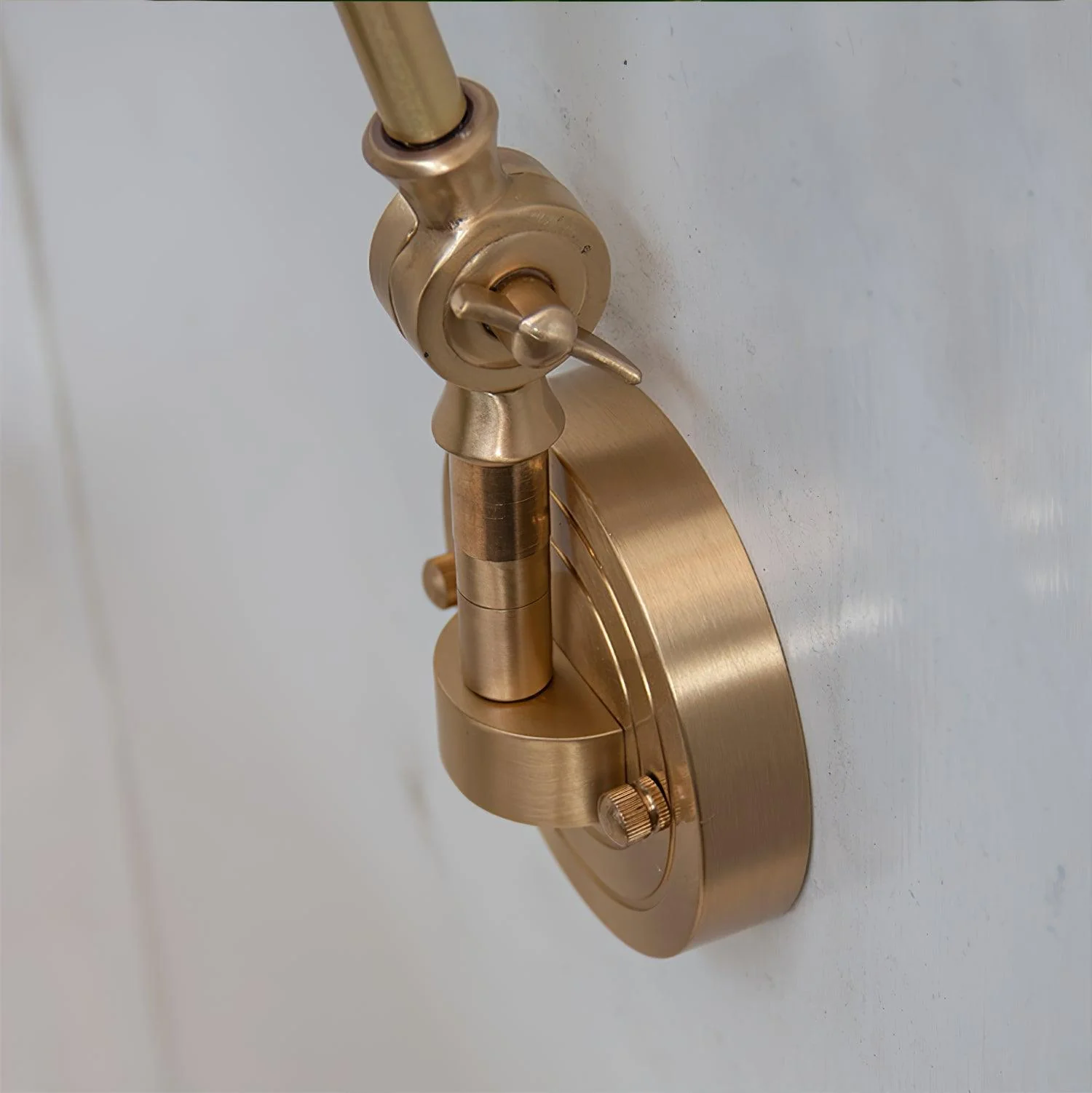 Straun Industrial Brass Wall Light - Image 21