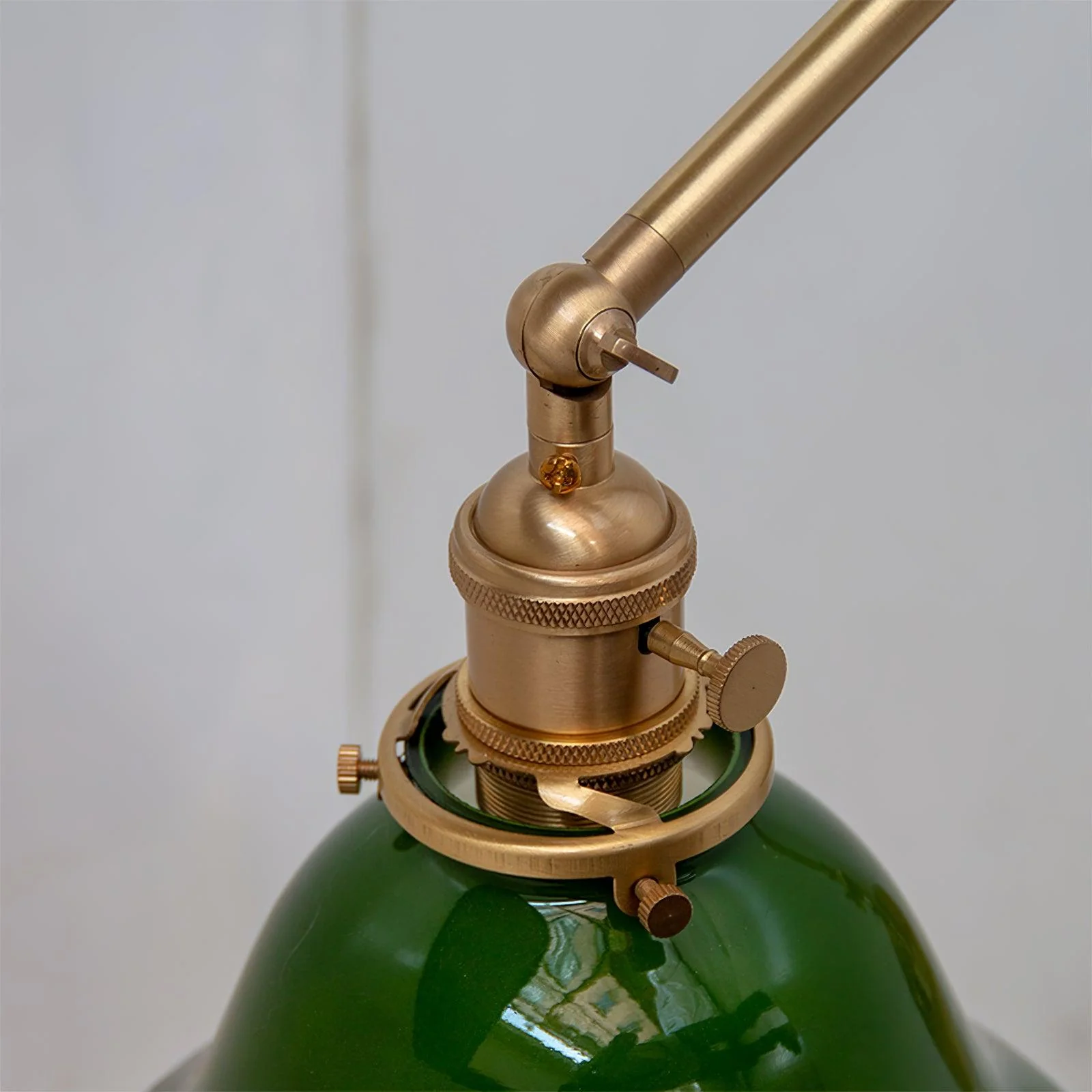Straun Industrial Brass Wall Light - Image 23