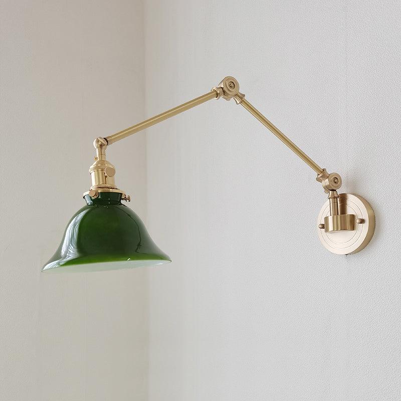 Straun Industrial Brass Wall Light - Image 30