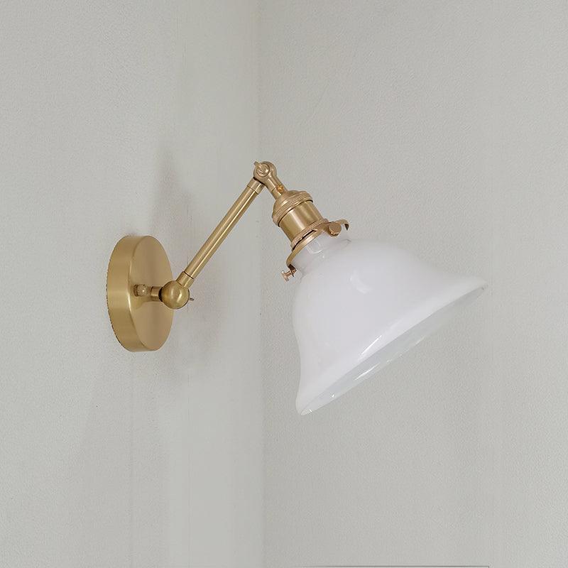 Straun Industrial Brass Wall Light - Image 34