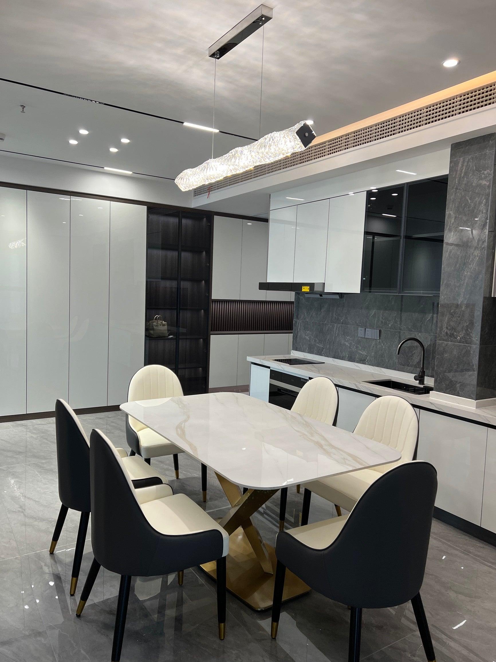 Stream Long Crystal Pendant Lamp - Image 18