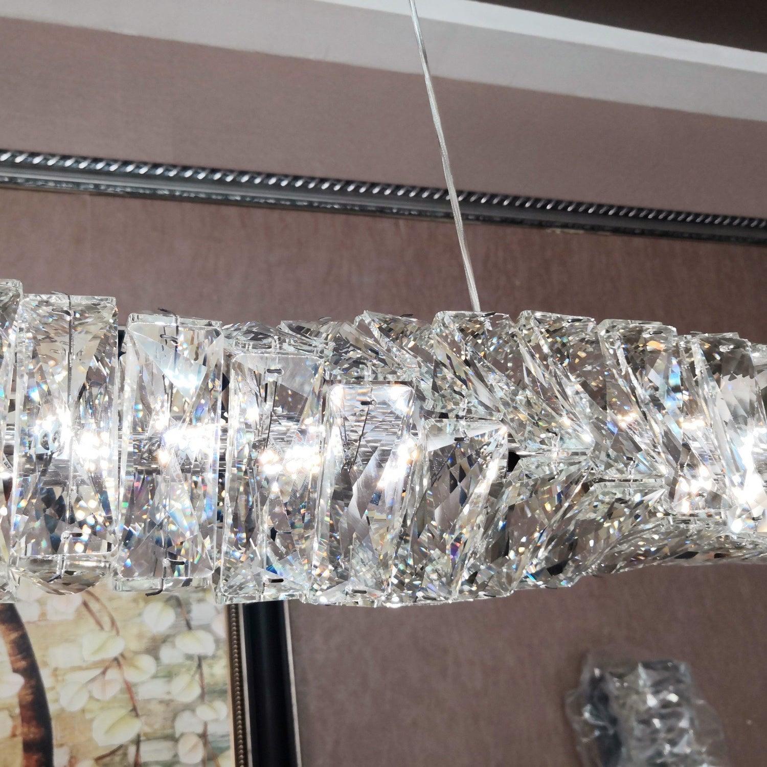 Stream Long Crystal Pendant Lamp - Image 44