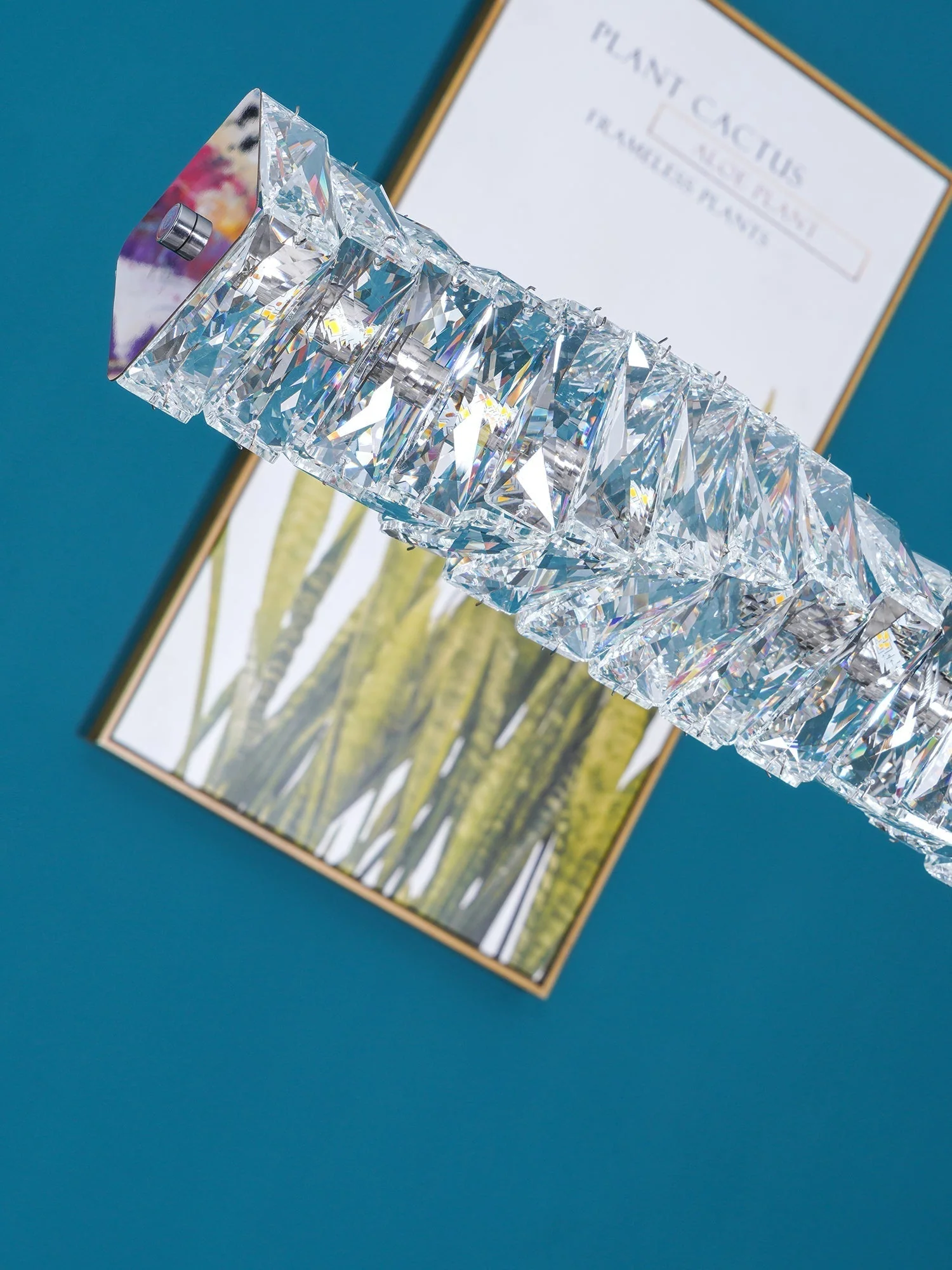 Stream Long Crystal Pendant Lamp - Image 48