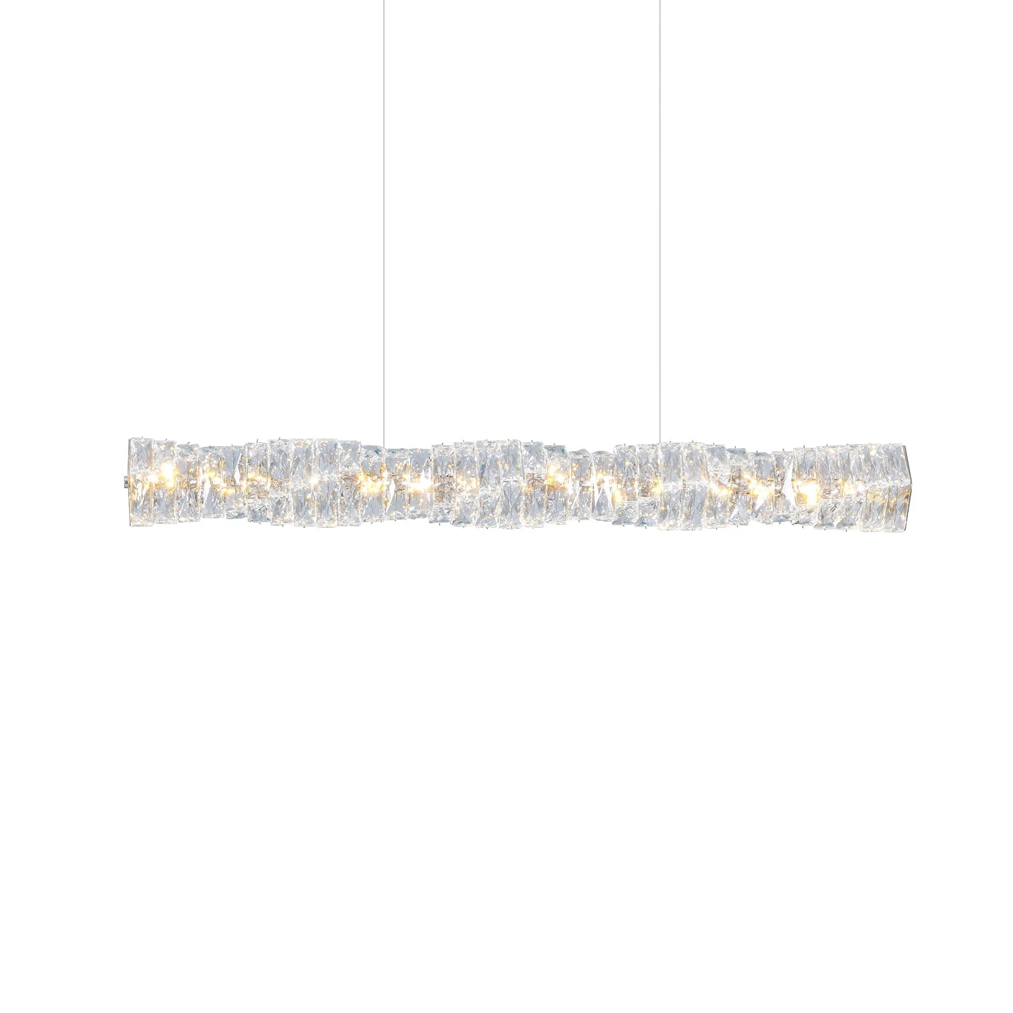 Stream Long Crystal Pendant Lamp - Image 7