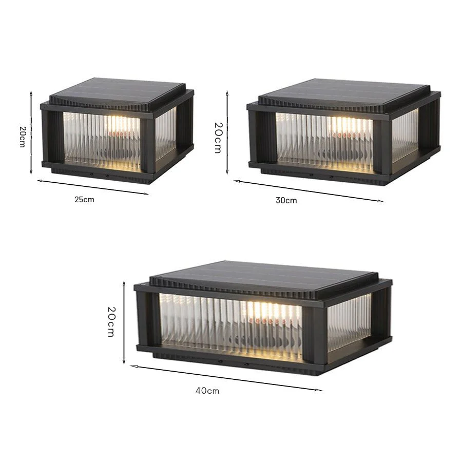 Strge Retro Style Outdoor Pillar Solar Lights - Image 7