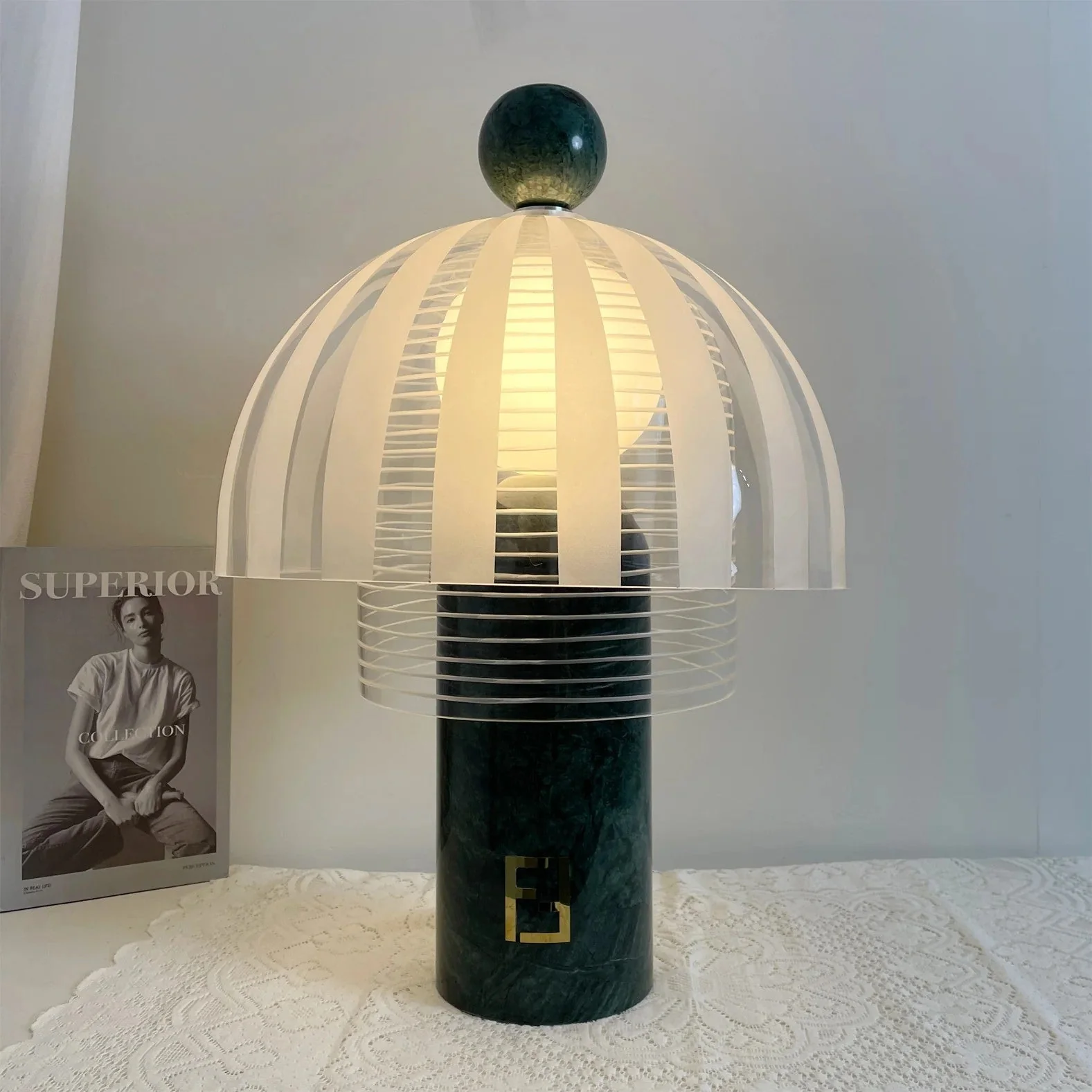 Striara Modern Marble Table Lamp - Image 8