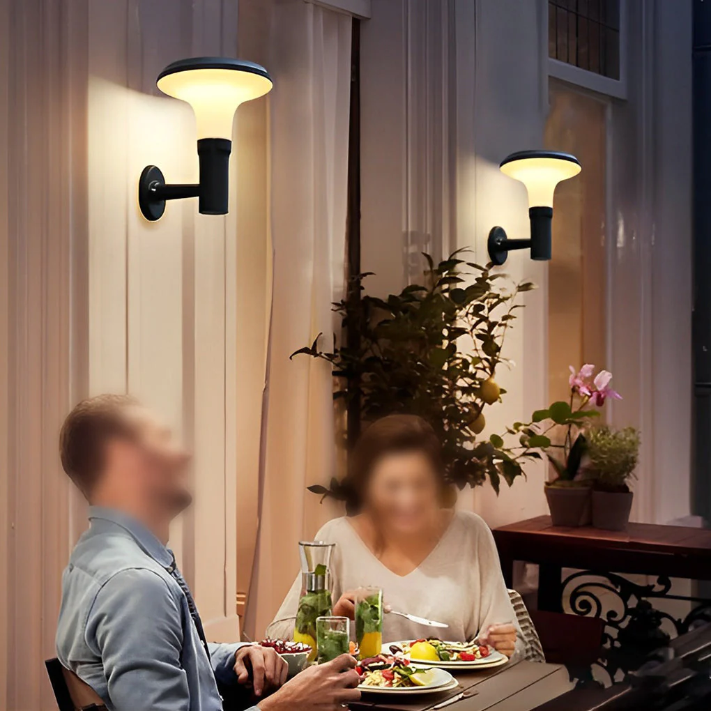Sunine Round Flower LED Modern Outdoor Wall Lamp - Image 8