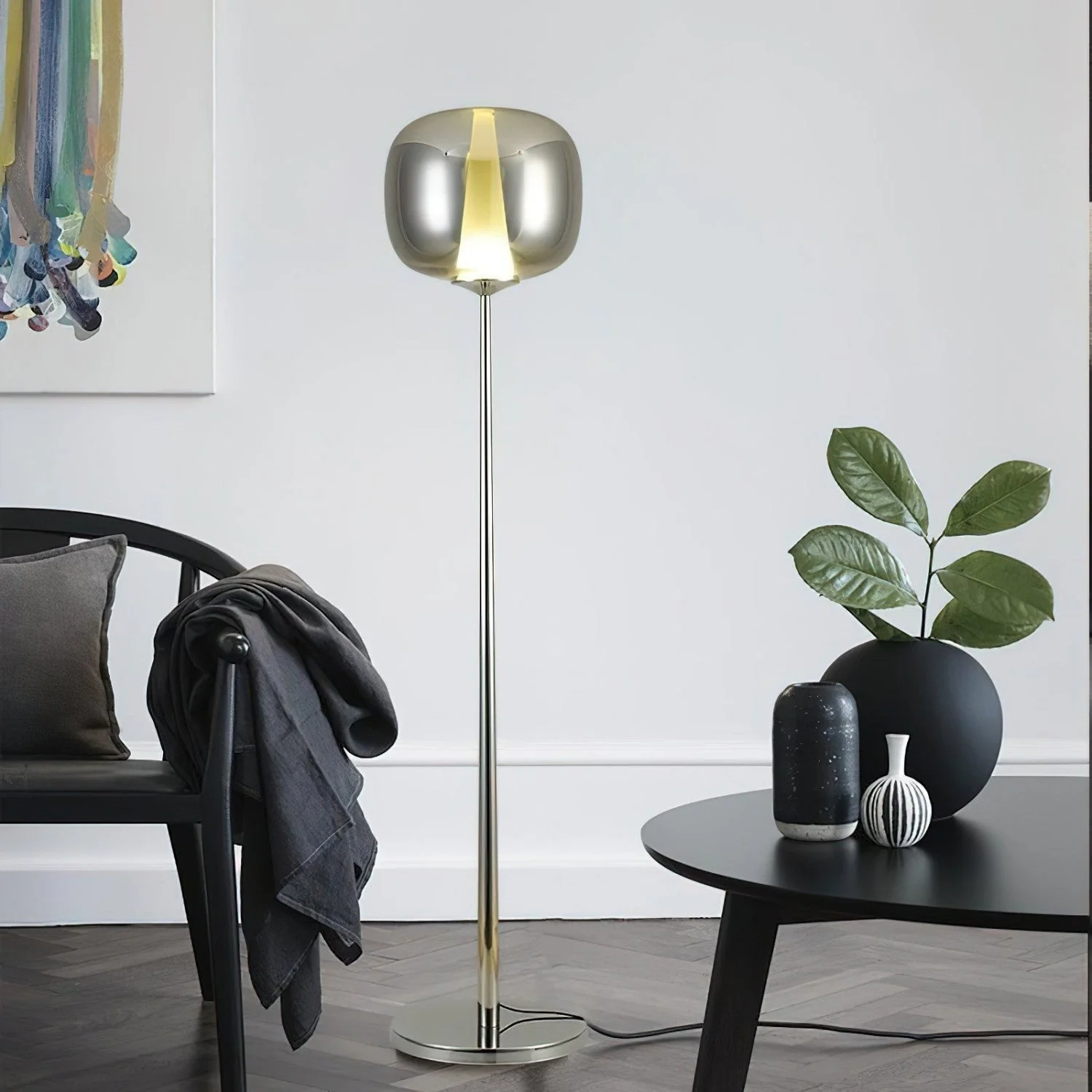 Sunset Modern Glass Floor Lamp - Image 2