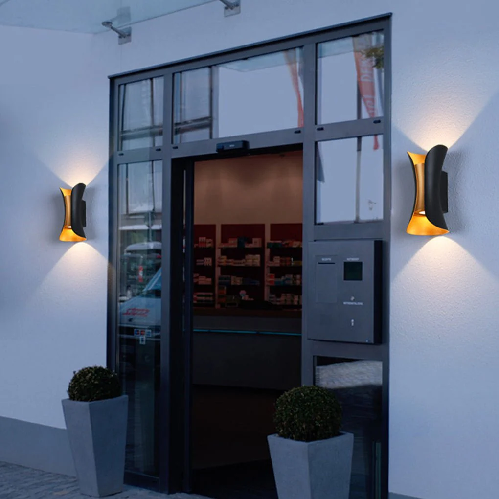 Sunshine Waterproof Modern Glass Outdoor Wall Lights - Image 10