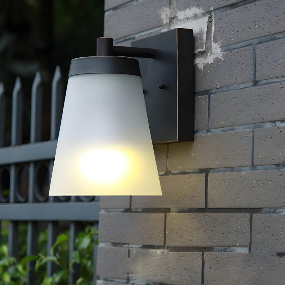 Supplan Traditional Sensor Glass Outdoor Wall Sconce - Image 2