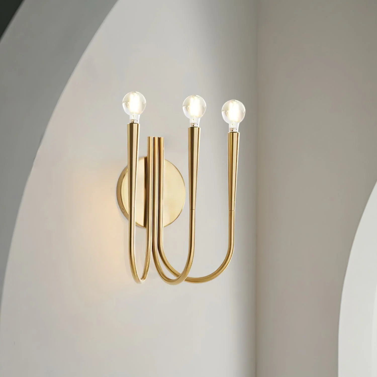 Swoop Premium Elegance Arm Glass Wall Lamp - Image 14