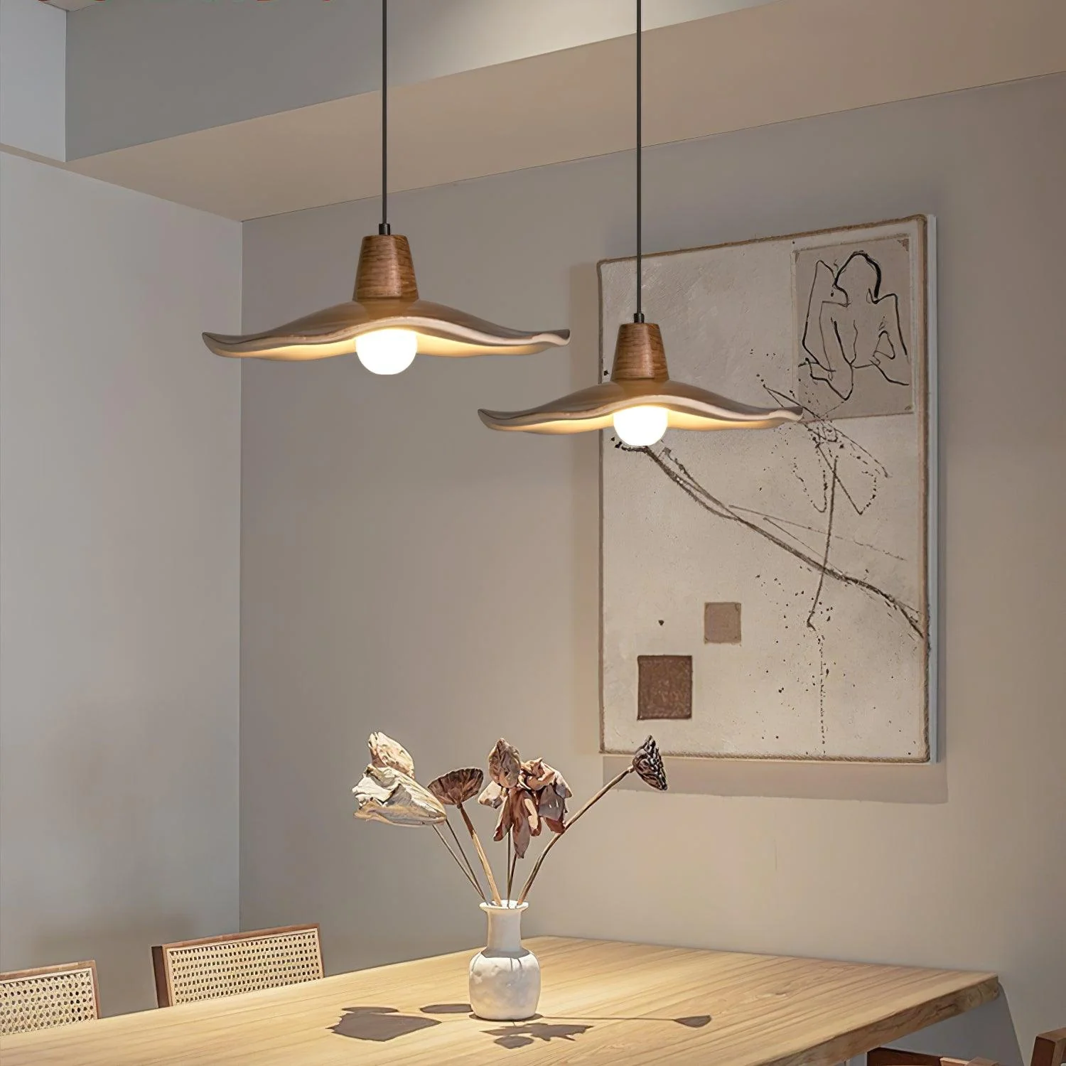 Sylaeara Nordic Art Resin Pendant Lamp - Image 16