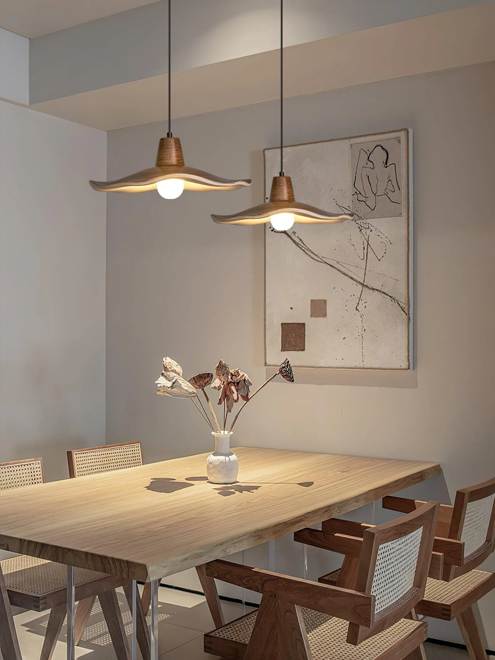 Sylaeara Nordic Art Resin Pendant Lamp - Image 7