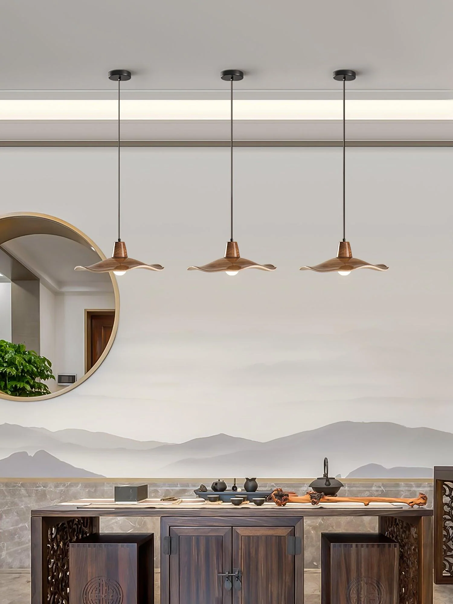 Sylaeara Nordic Art Resin Pendant Lamp - Image 8