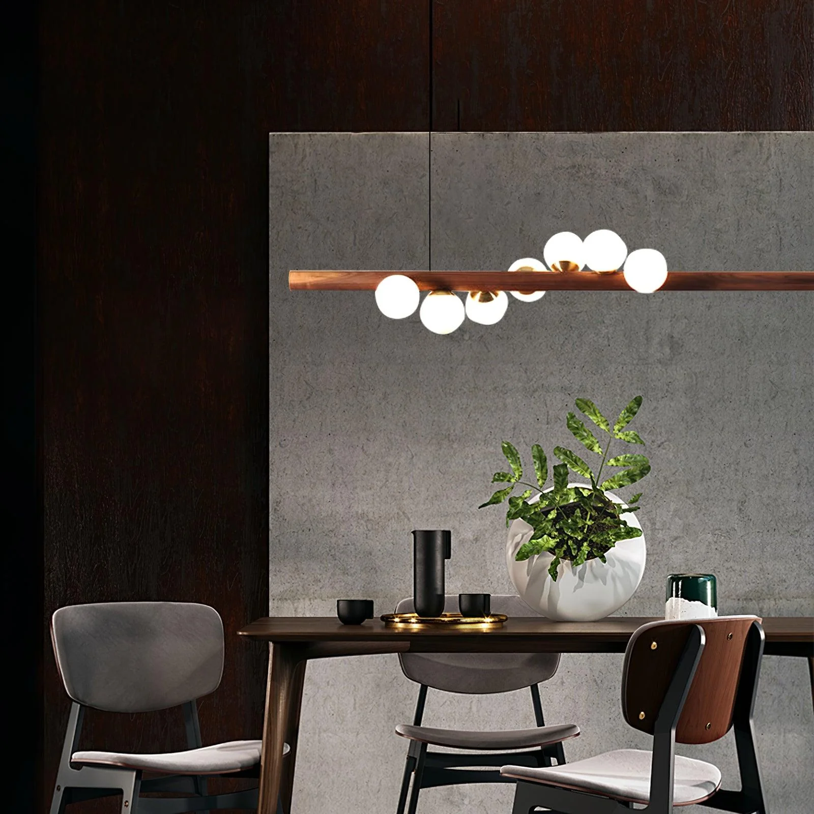 Sylphia Scandinavian Wooden Pendant Lamp - Image 16