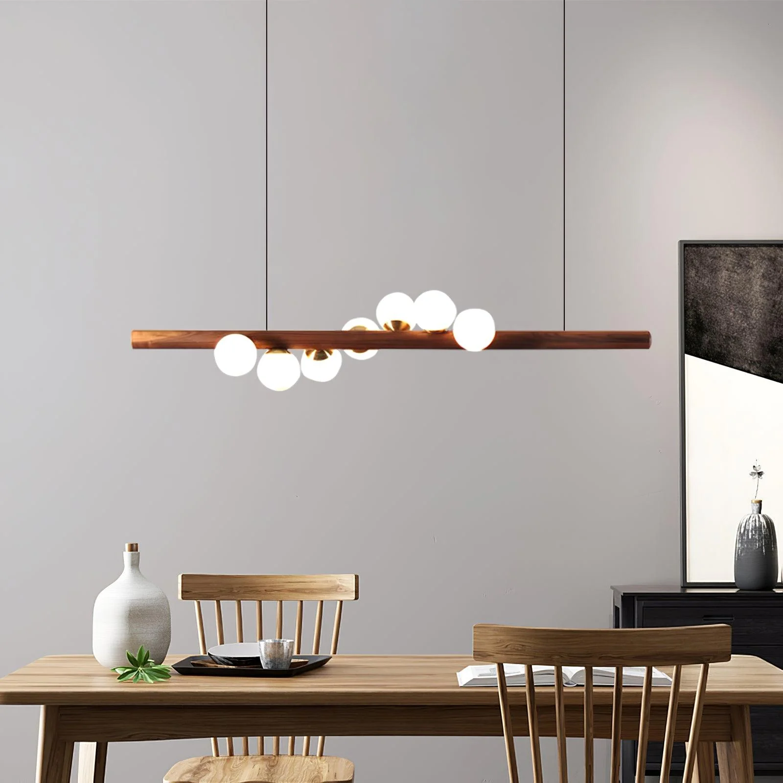Sylphia Scandinavian Wooden Pendant Lamp - Image 24