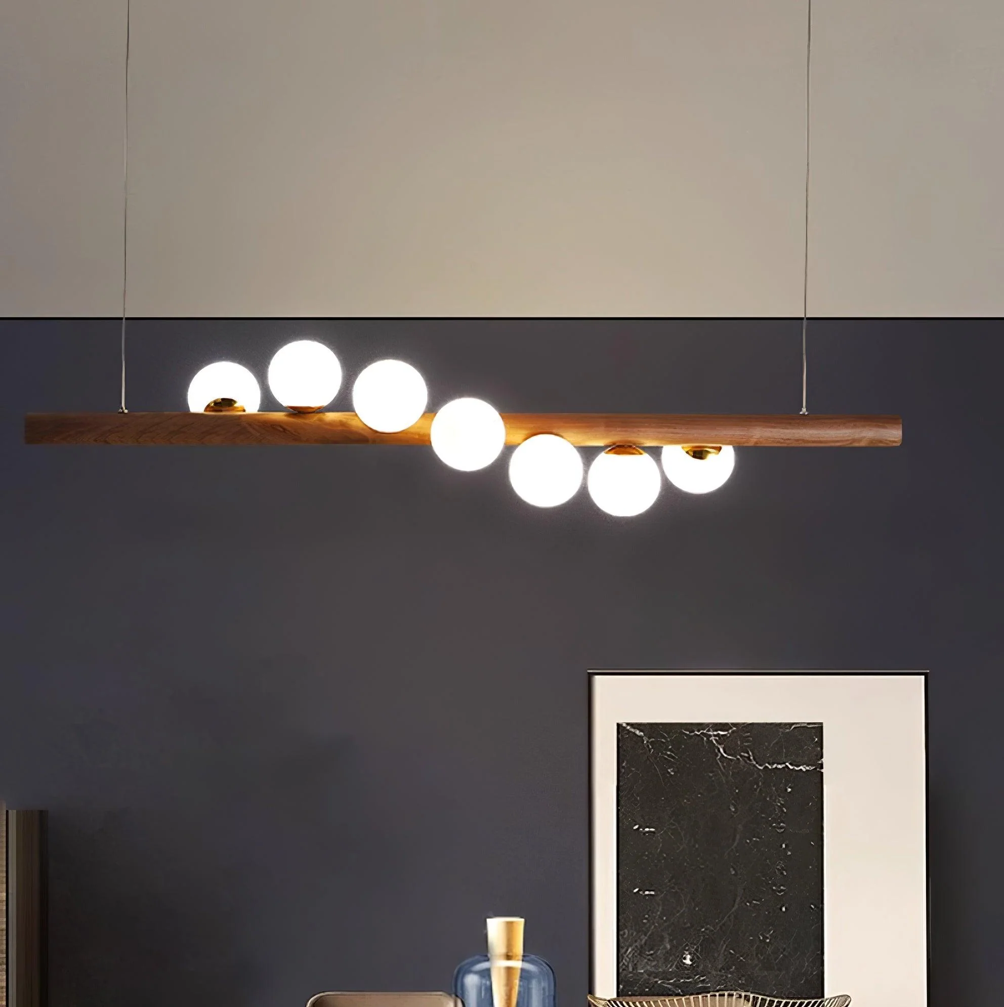 Sylphia Scandinavian Wooden Pendant Lamp - Image 26