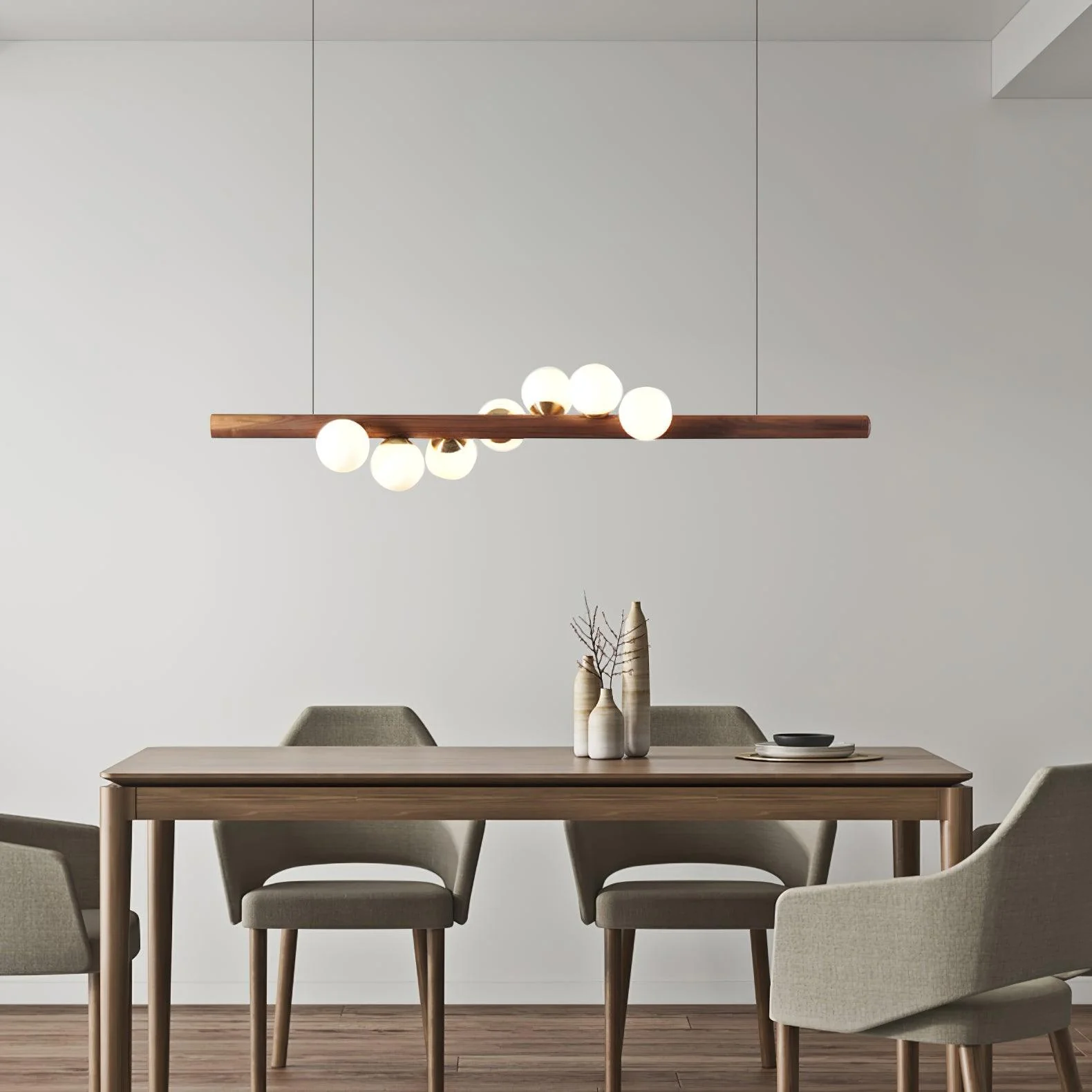 Sylphia Scandinavian Wooden Pendant Lamp - Image 4