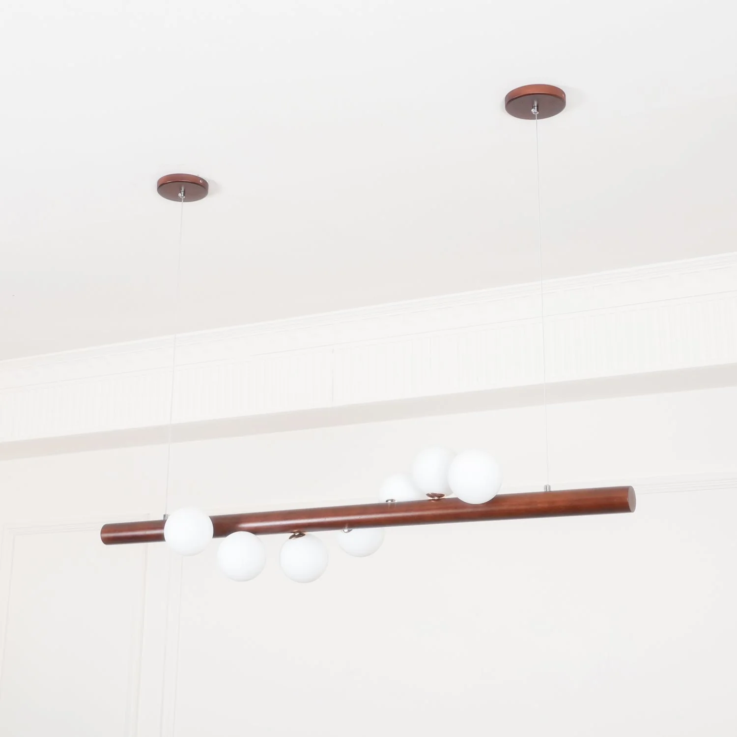 Sylphia Scandinavian Wooden Pendant Lamp - Image 9