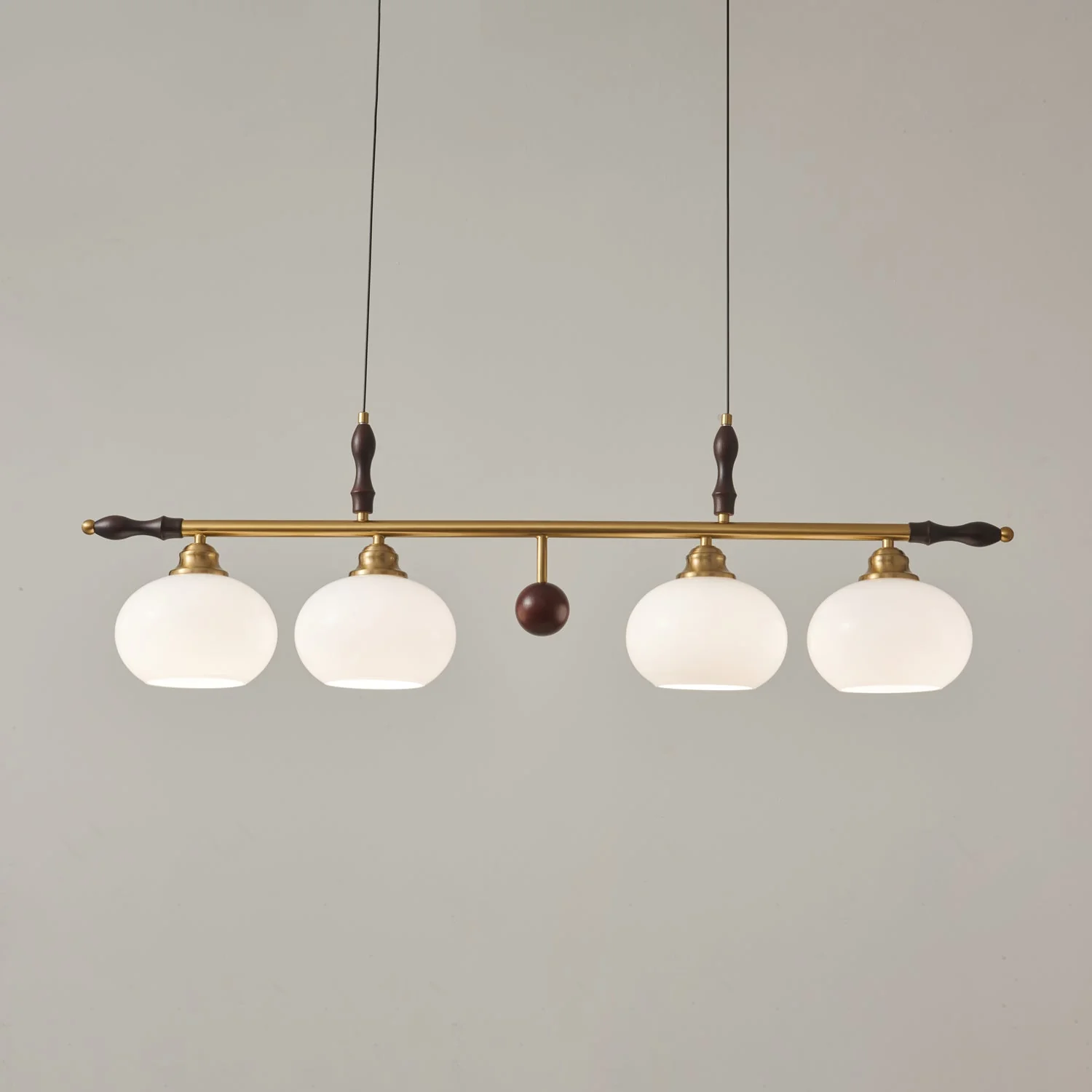Sylvara Premium Elegance Traditional Wood Glass Pendant Lamp - Image 18