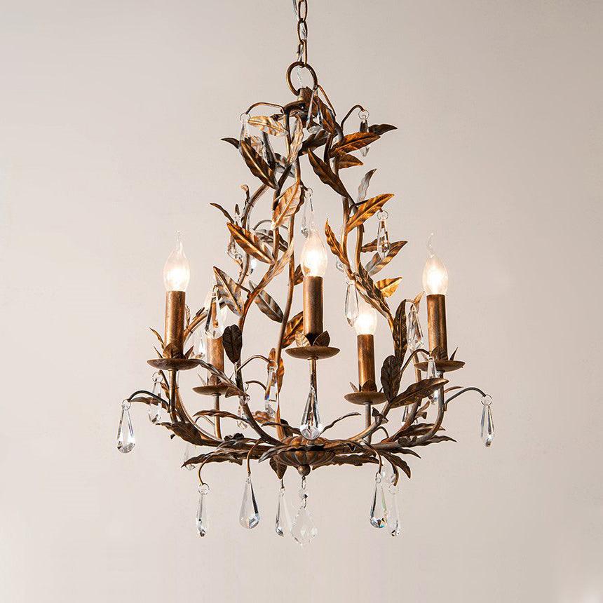 Sylvia Vintage Glass Chandelier - Image 10