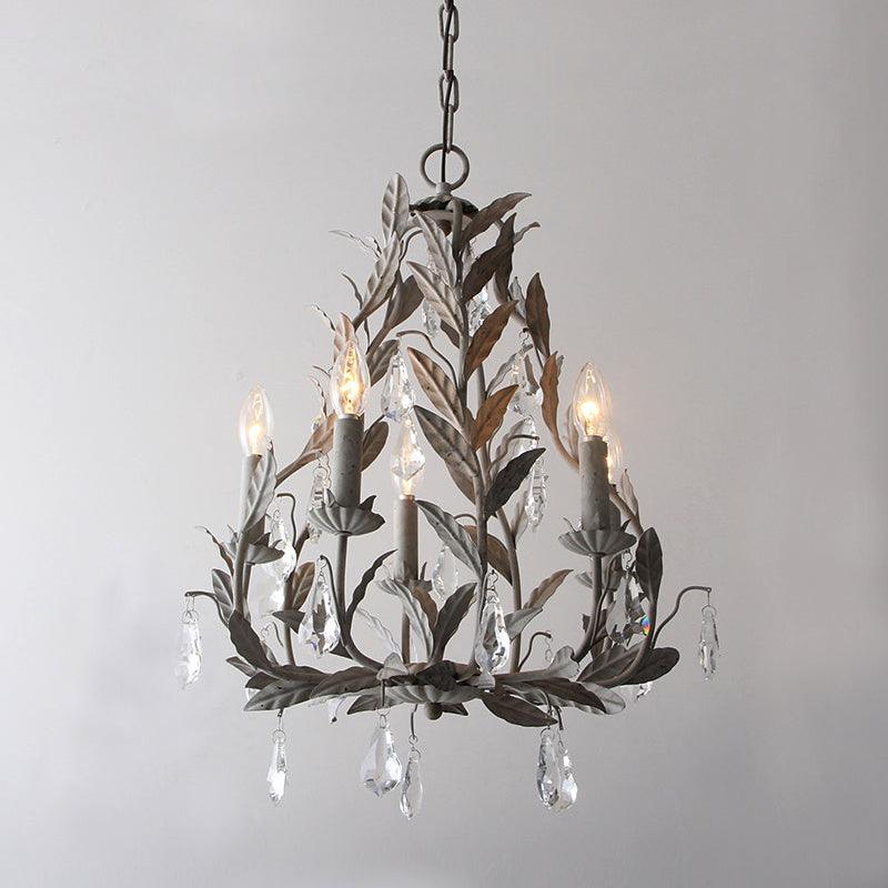 Sylvia Vintage Glass Chandelier - Image 11