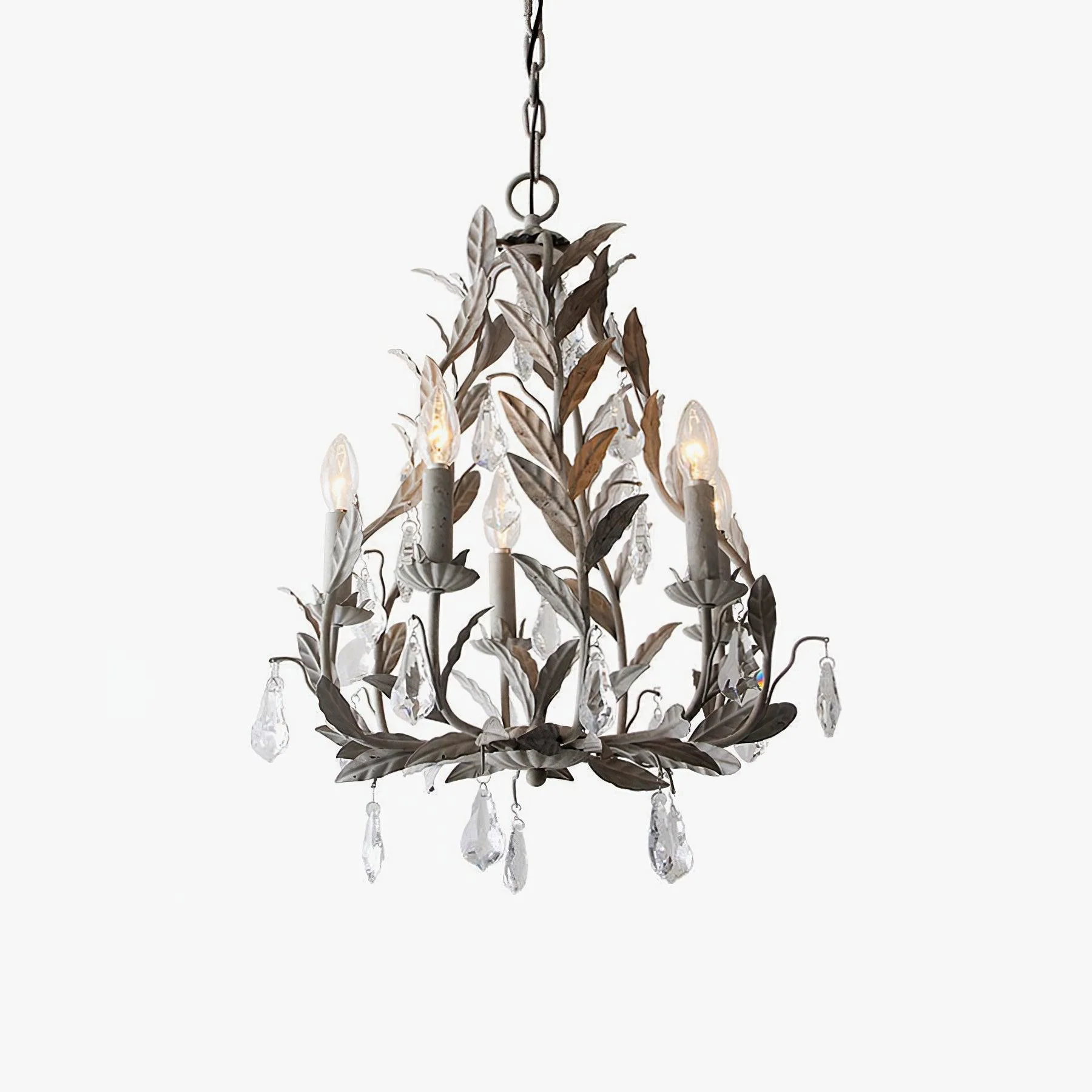 Sylvia Vintage Glass Chandelier - Image 12
