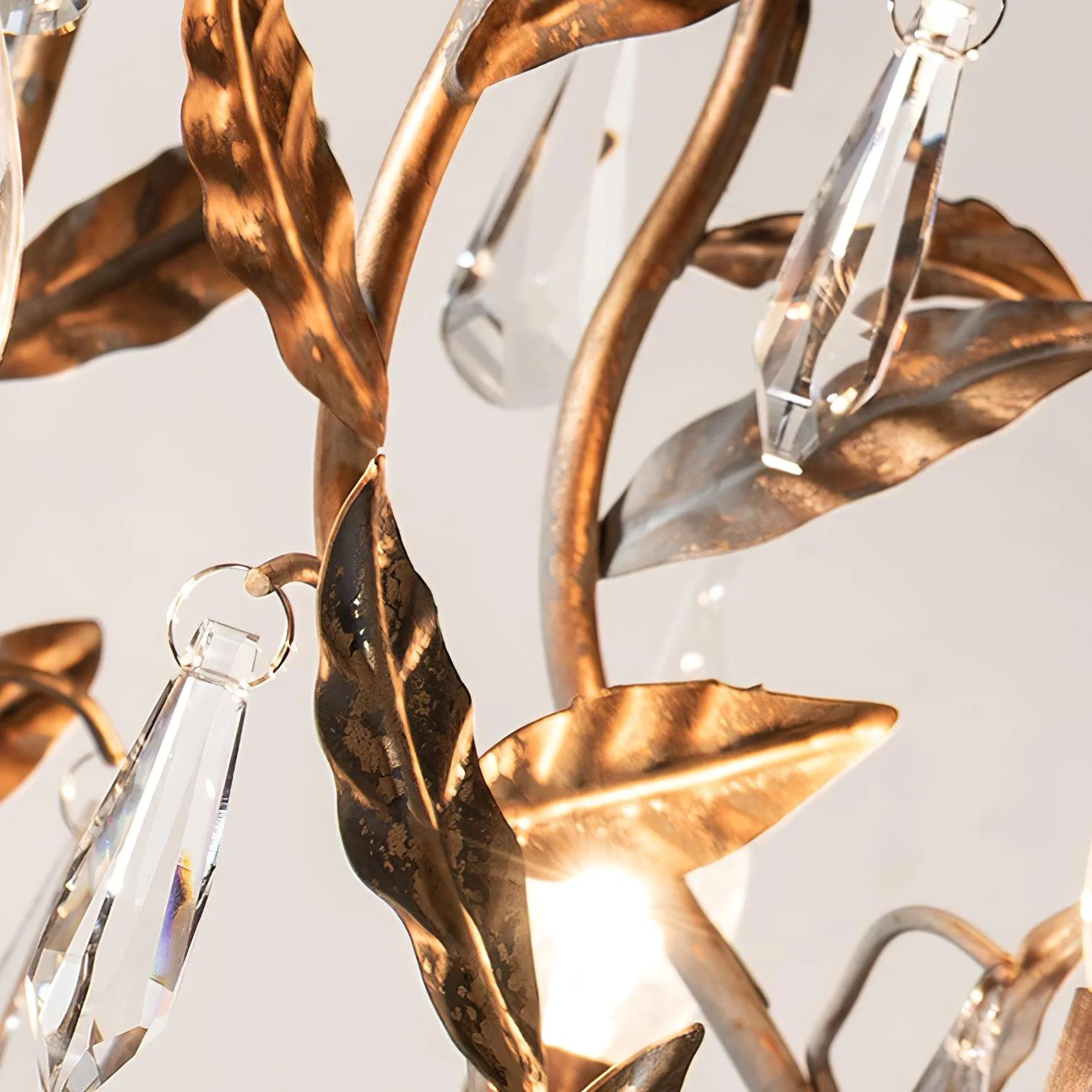 Sylvia Vintage Glass Chandelier - Image 2