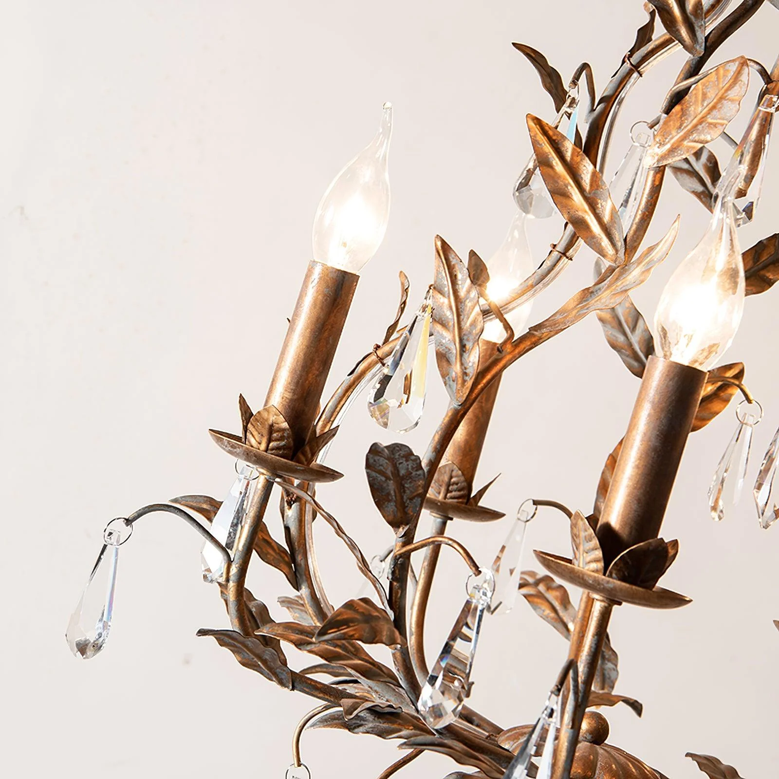 Sylvia Vintage Glass Chandelier - Image 28