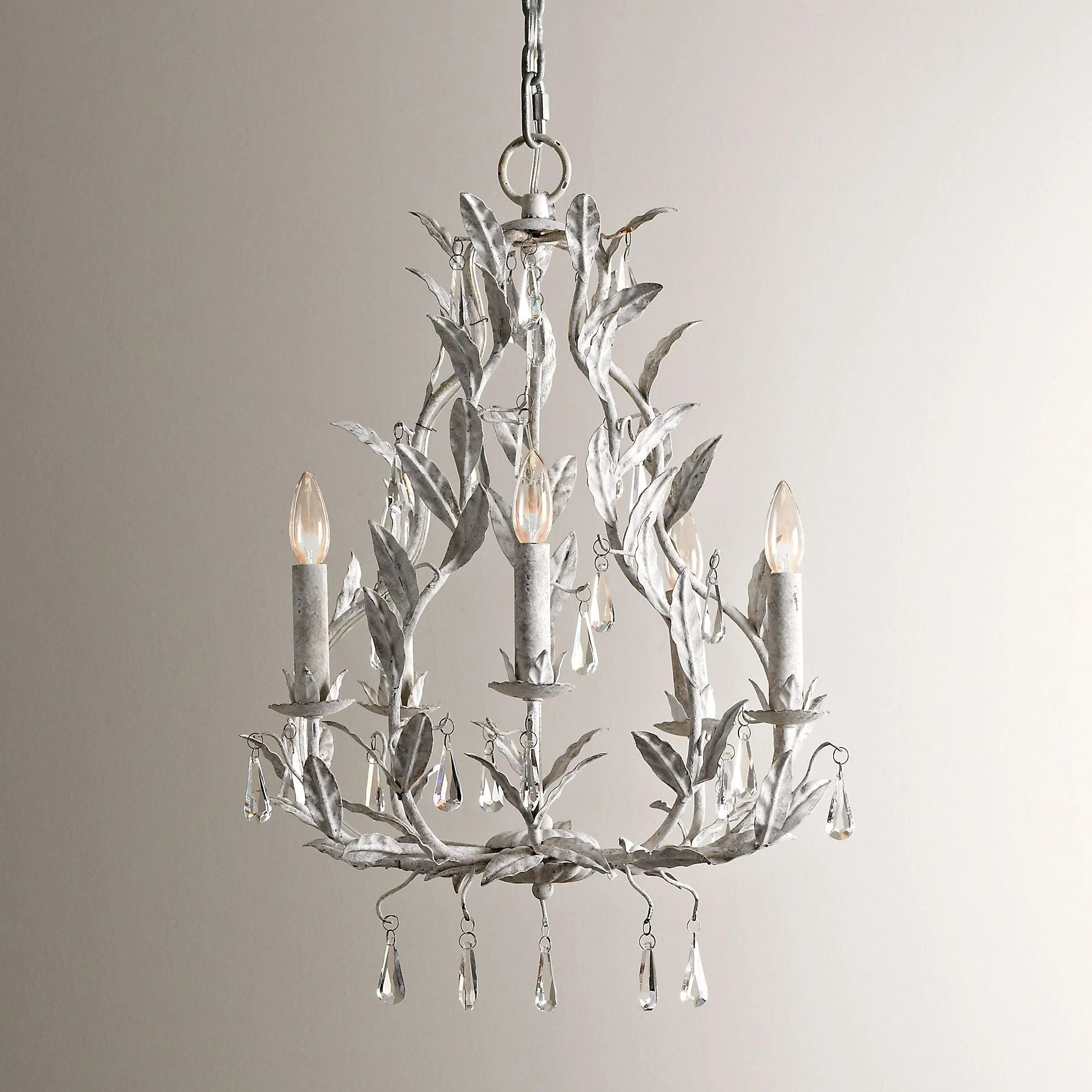 Sylvia Vintage Glass Chandelier - Image 6