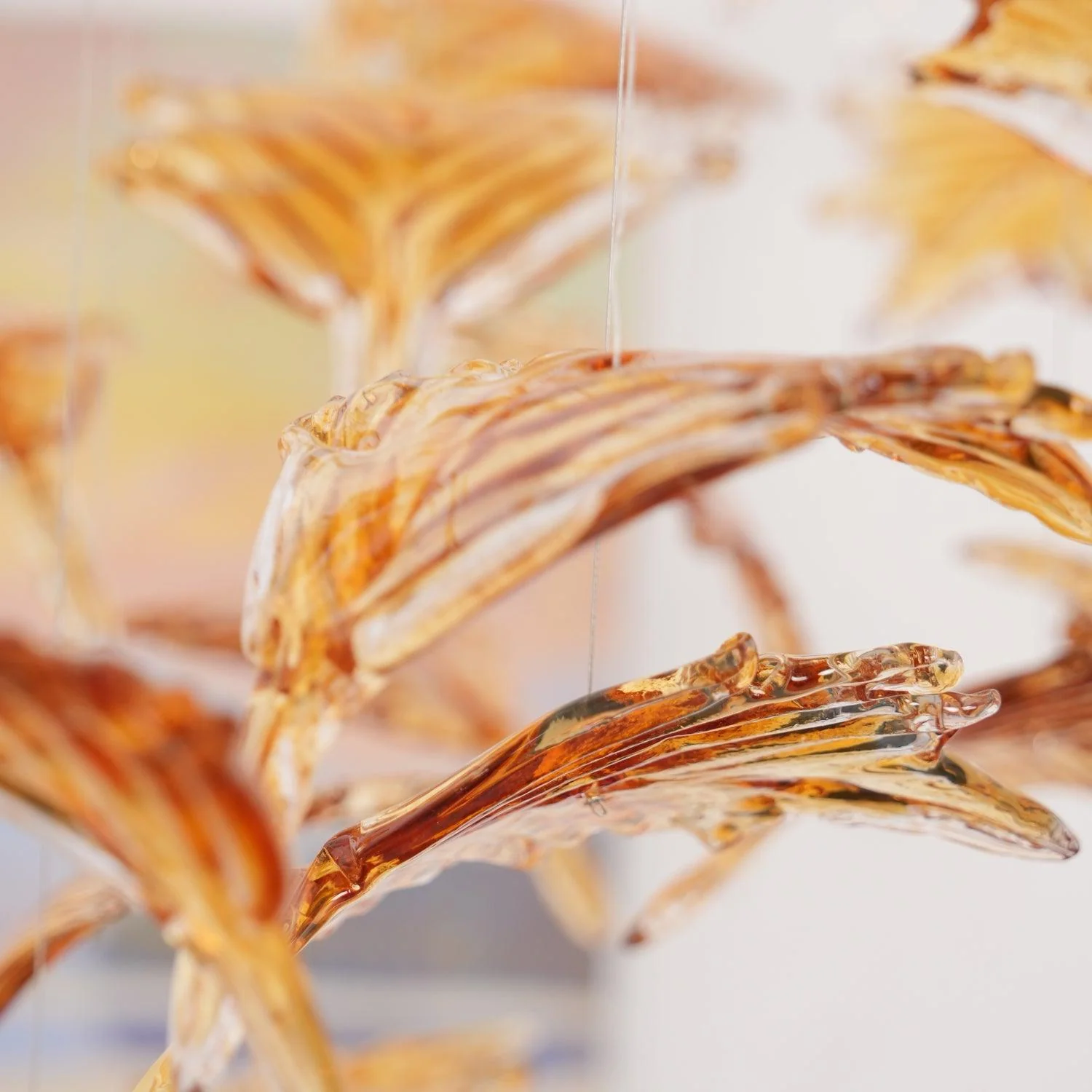 Syraean Multicolor Maple Leaf Crystal Chandelier - Image 43