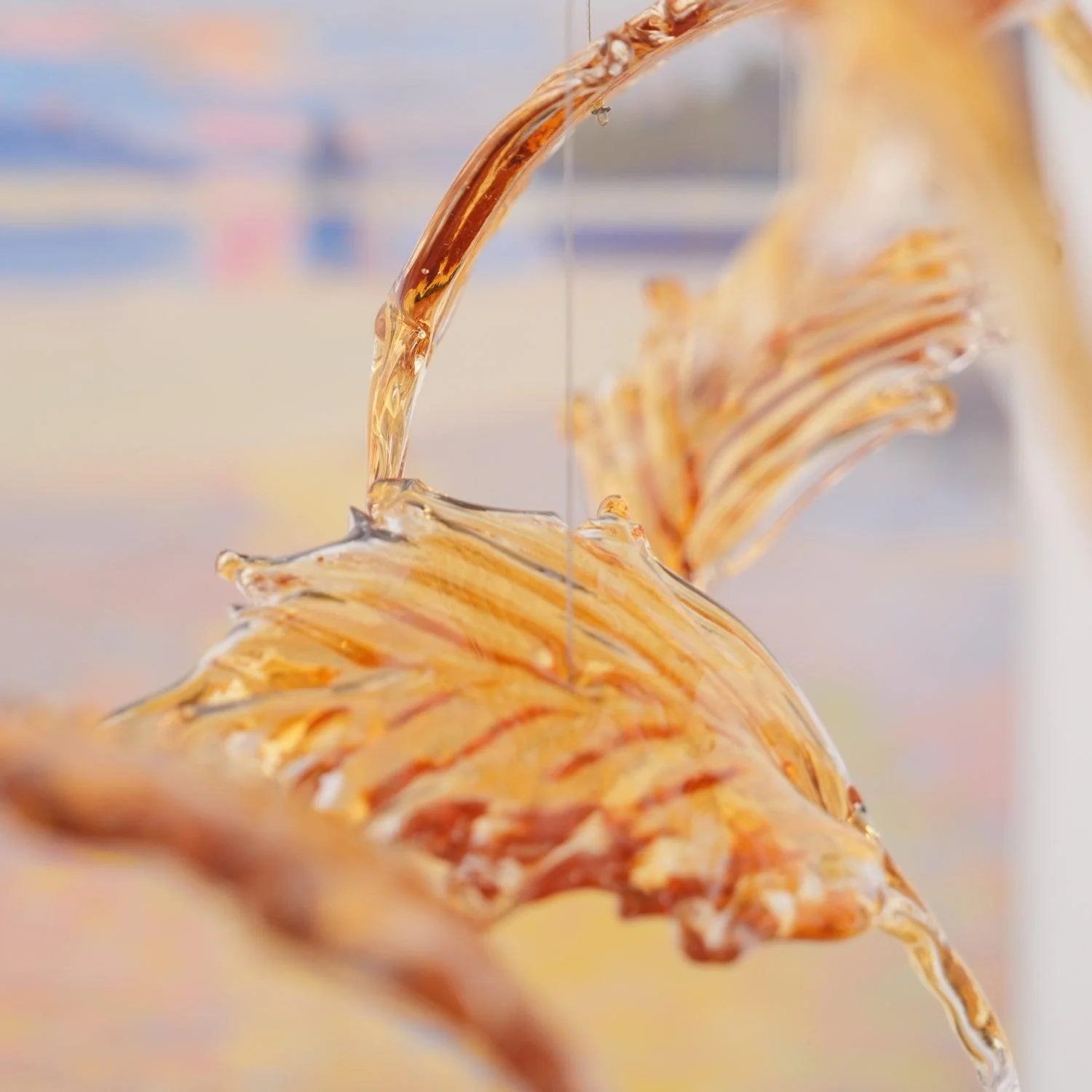 Syraean Multicolor Maple Leaf Crystal Chandelier - Image 45