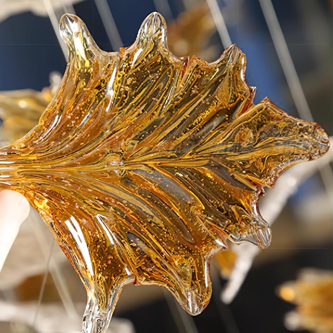 Syraean Multicolor Maple Leaf Crystal Chandelier - Image 55