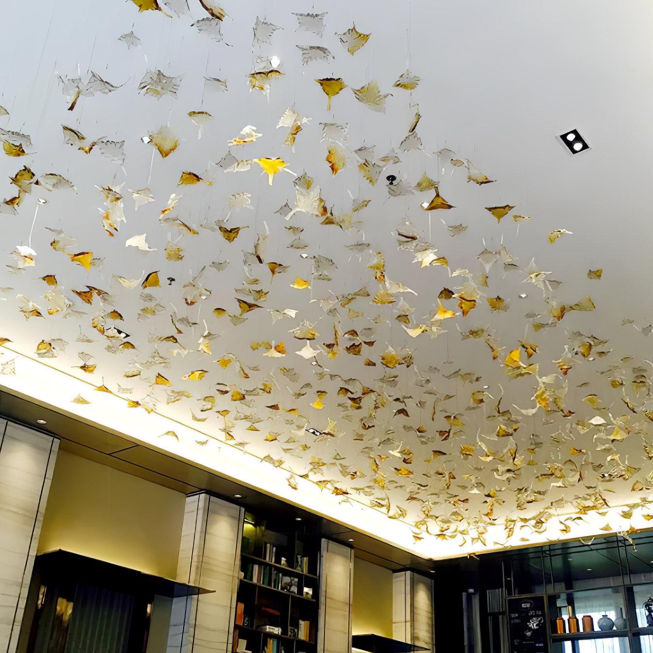 Syraean Multicolor Maple Leaf Crystal Chandelier - Image 61