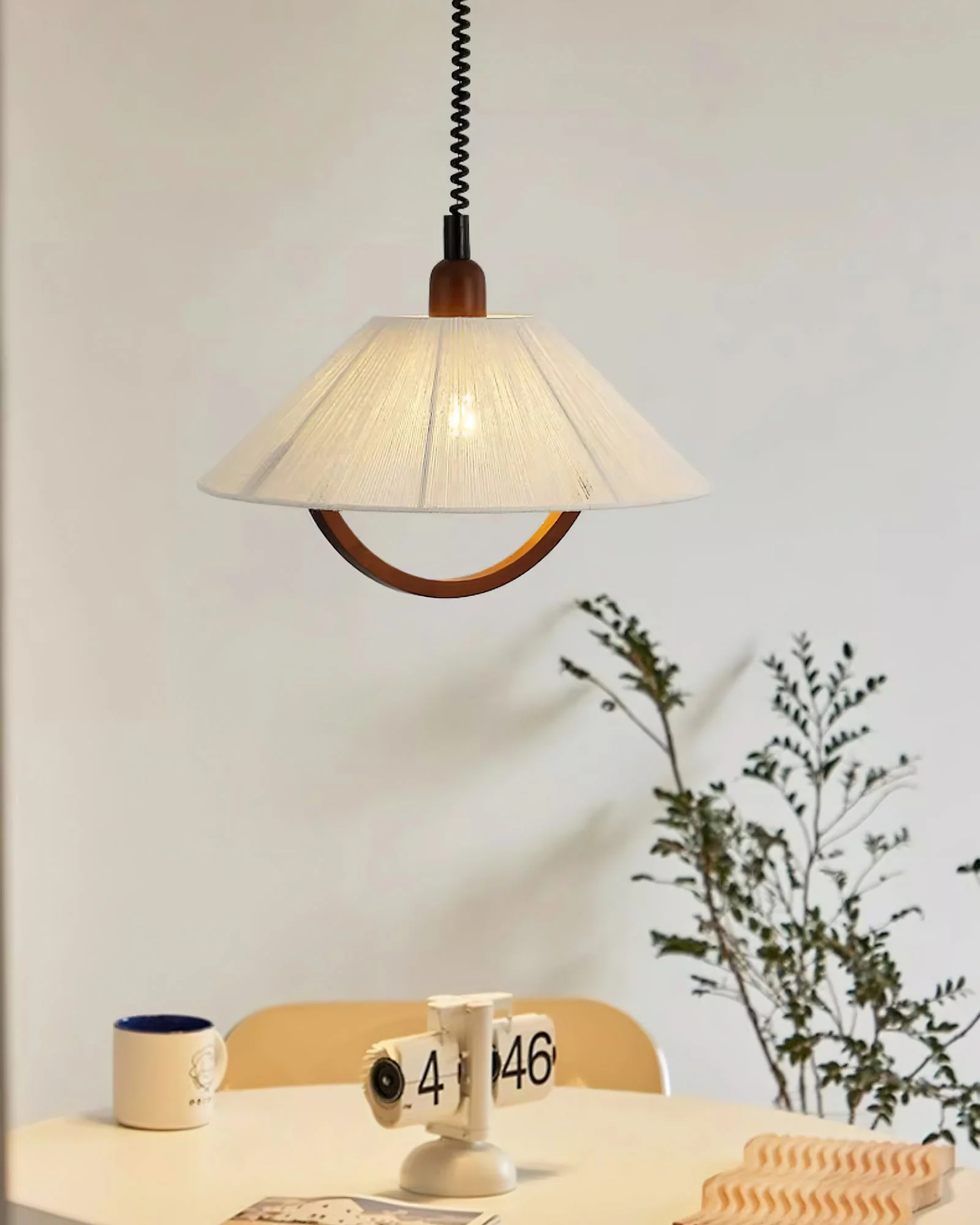 Syraeen Premium Nordic Art Wood Pendant Lamp - Image 16