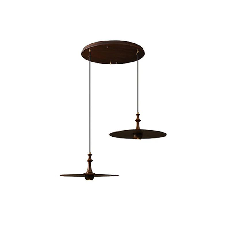 Syrinyra Sculptural Wood Disc Pendant Light - Image 42