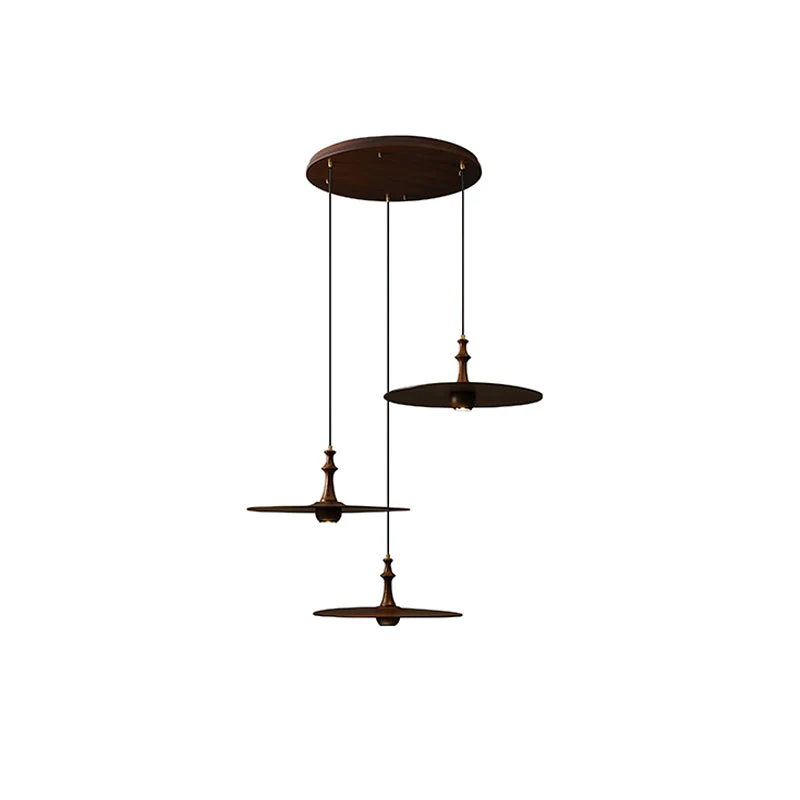 Syrinyra Sculptural Wood Disc Pendant Light - Image 62