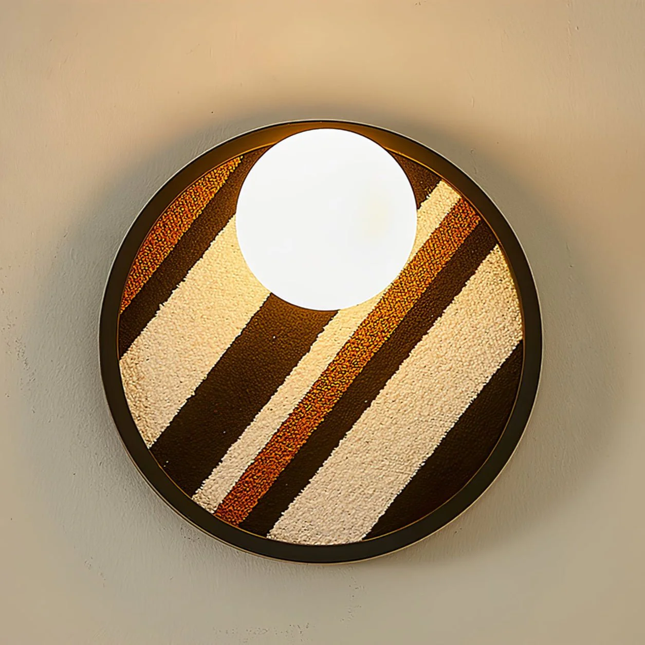 Sytala Premium Nordic Art Orbit Fabric Wall Light - Image 19