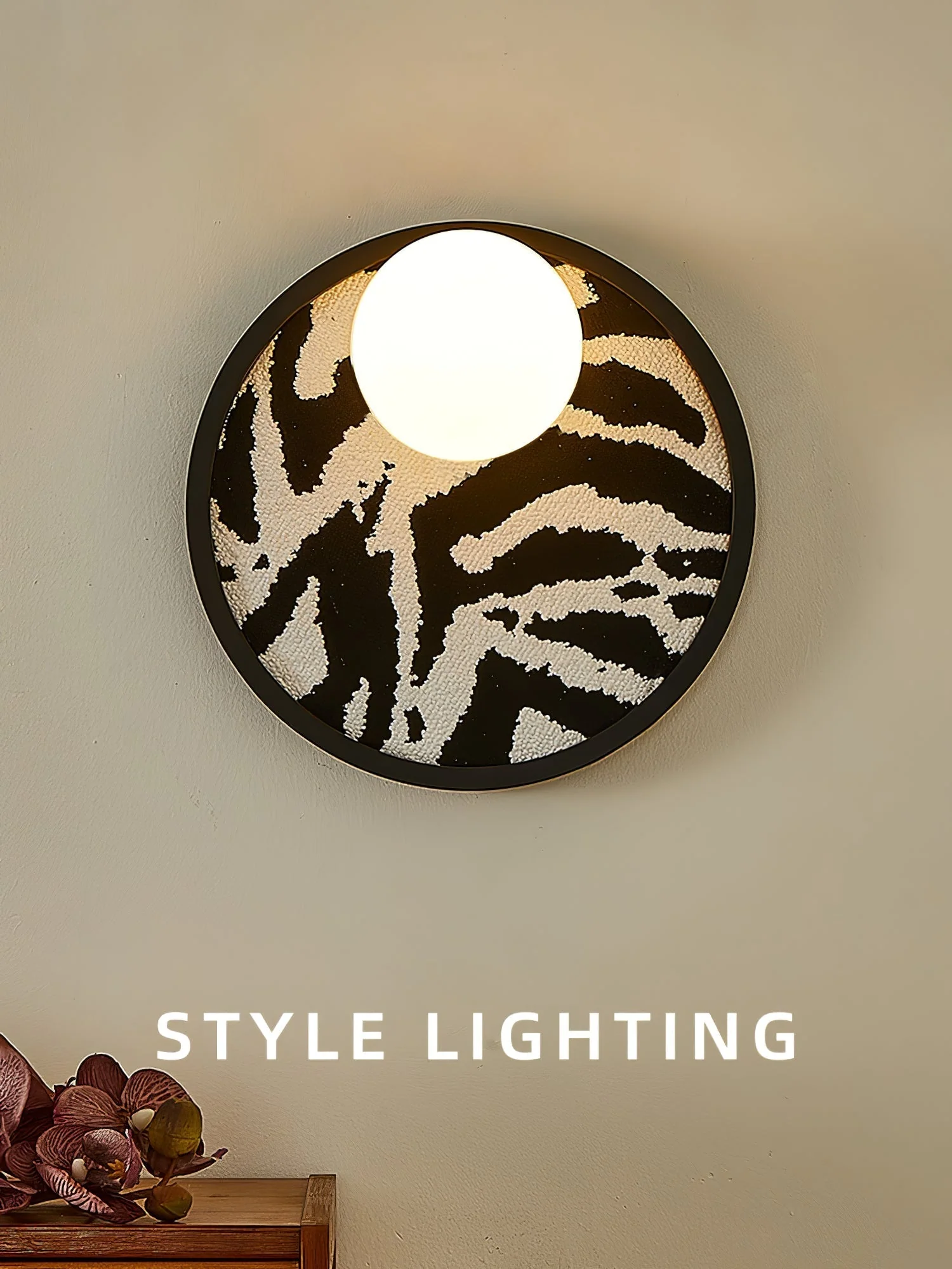 Sytala Premium Nordic Art Orbit Fabric Wall Light - Image 3