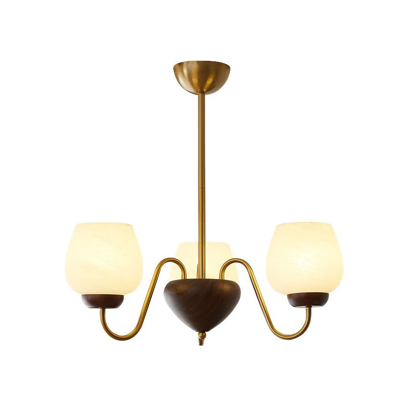 Sytheiel Premium	Elegance Wood Glass Chandelier - Image 22