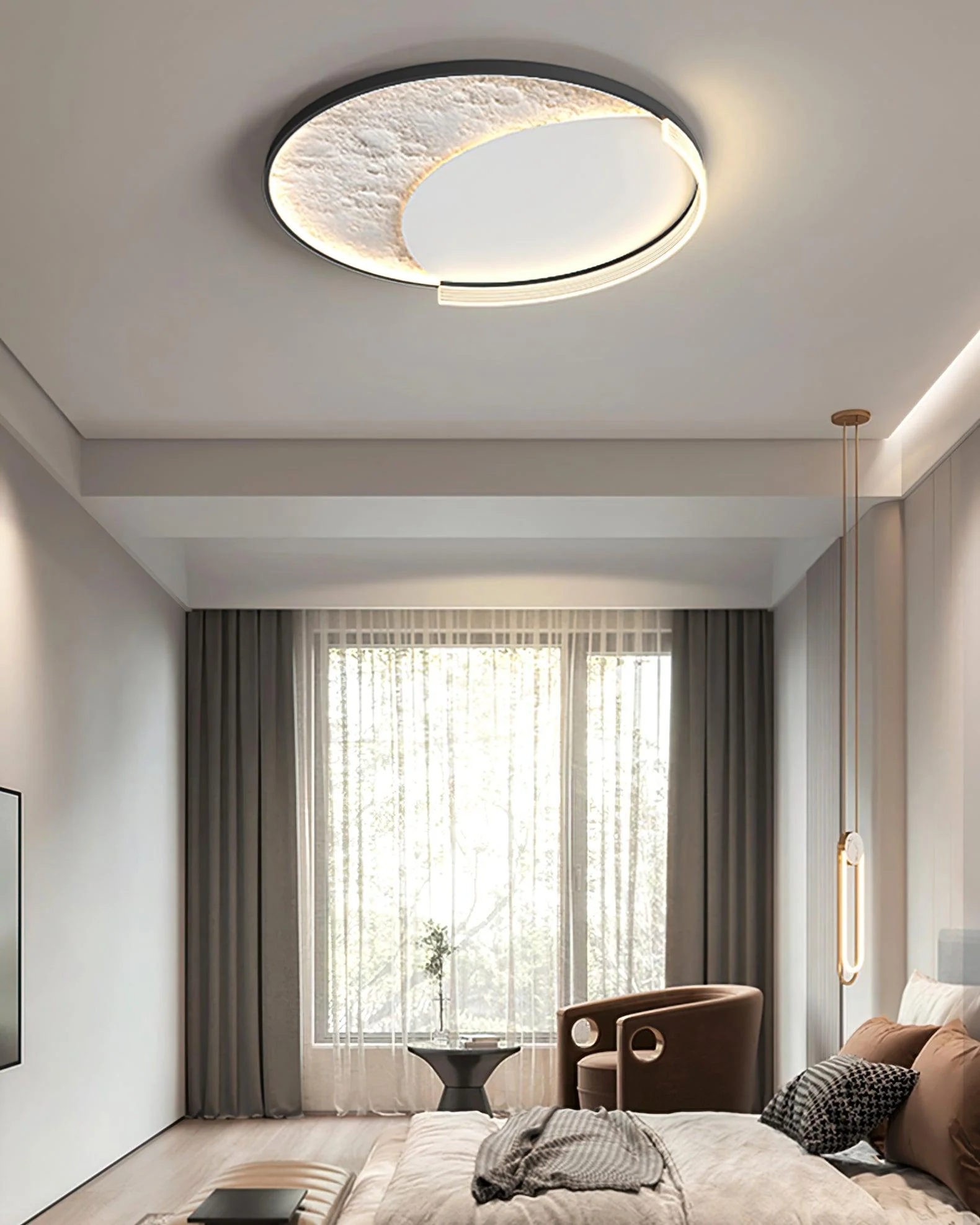 Syvine Nordic Art Lunar Led Ceiling Lamp - Image 13