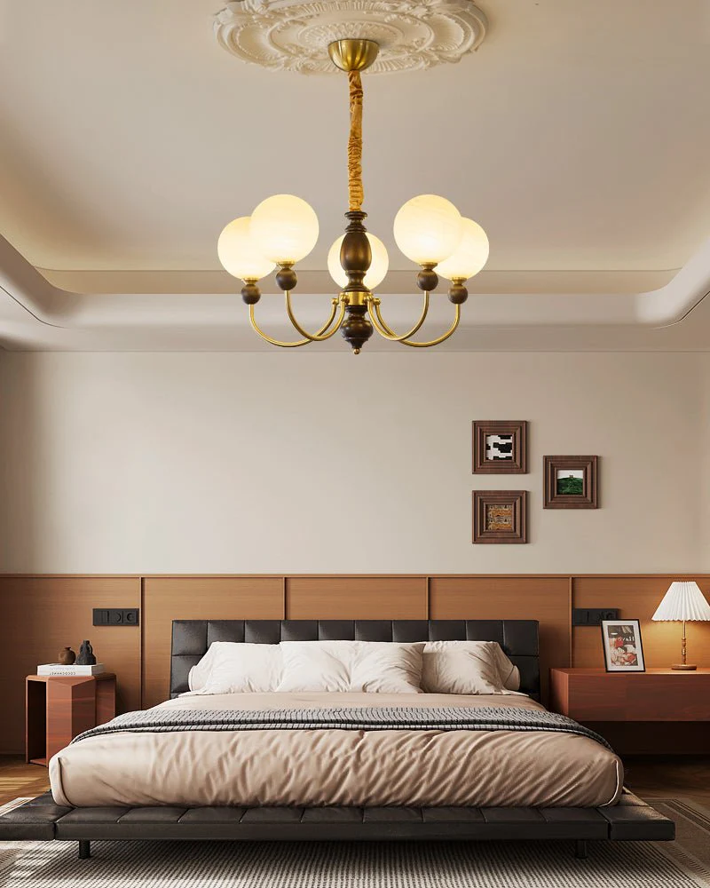Syvineth Premium Nordic Orbital Wood Chandelier - Image 15
