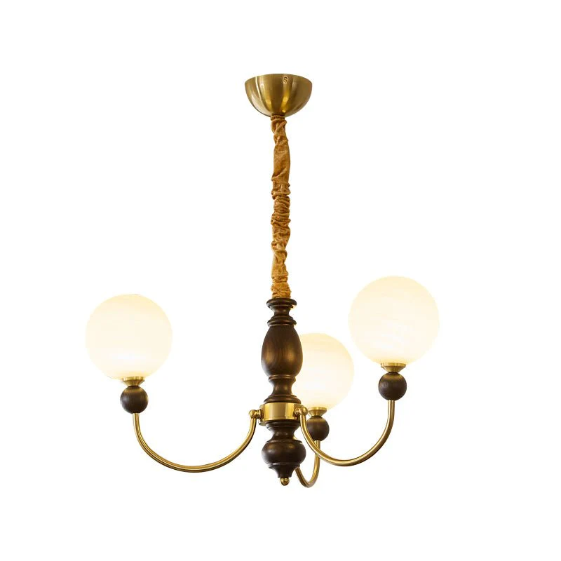 Syvineth Premium Nordic Orbital Wood Chandelier - Image 5