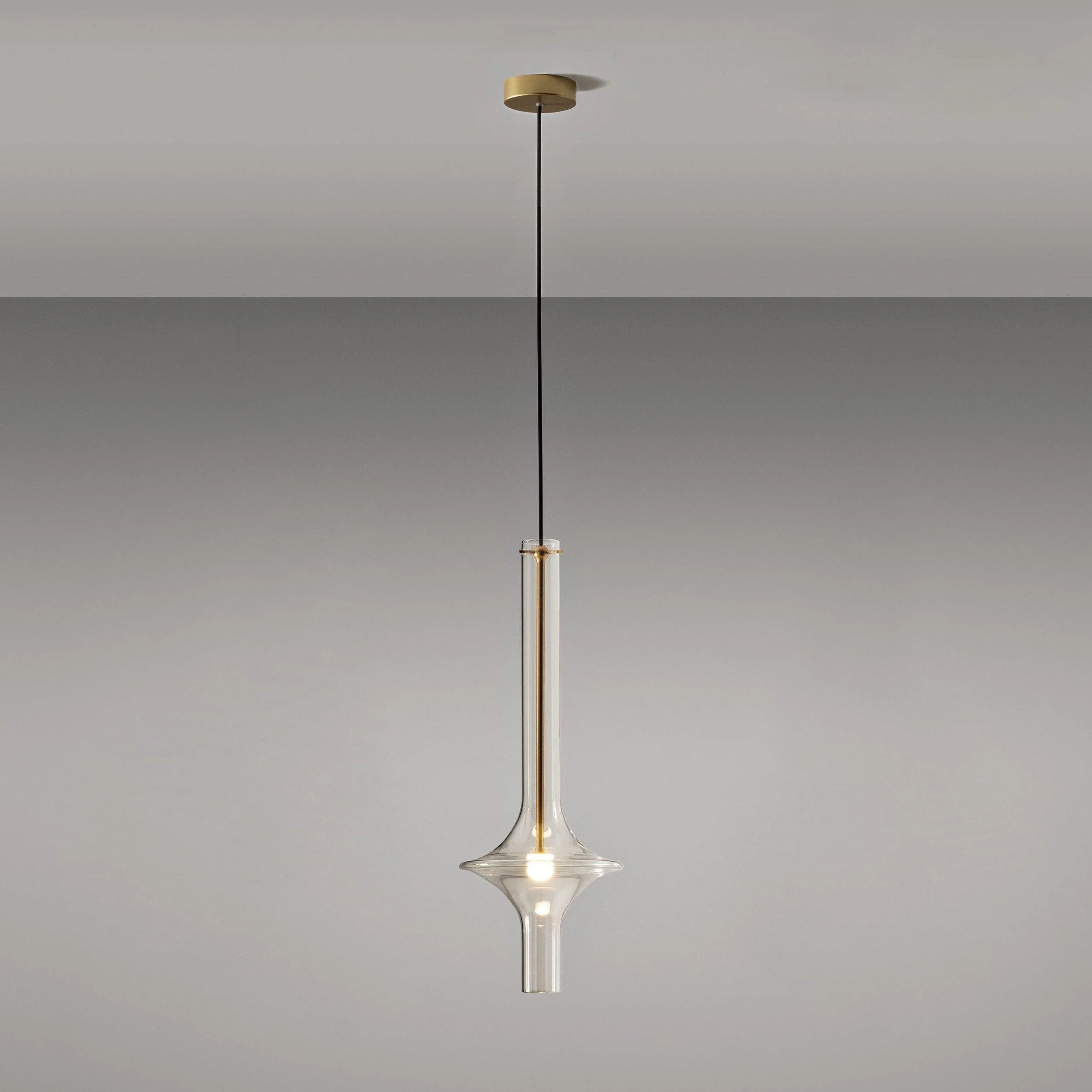 Talera Glass Industrial Glam Pendant Light - Image 36