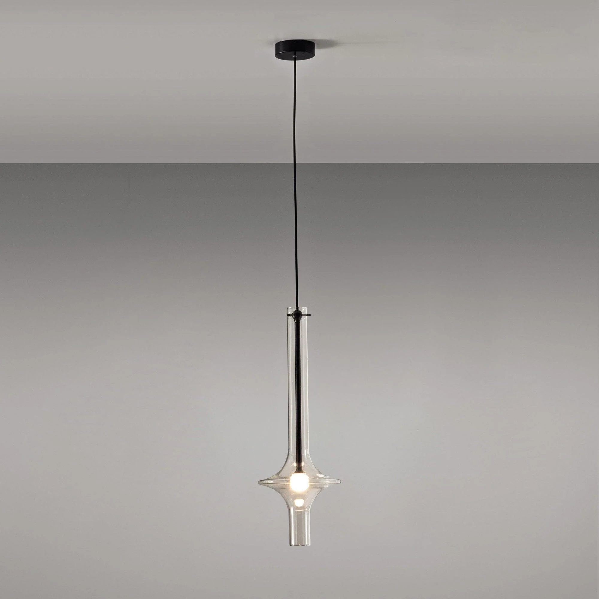 Talera Glass Industrial Glam Pendant Light - Image 38