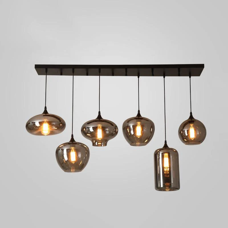 Talis Glass Industrial Chic Pendant Light - Image 5