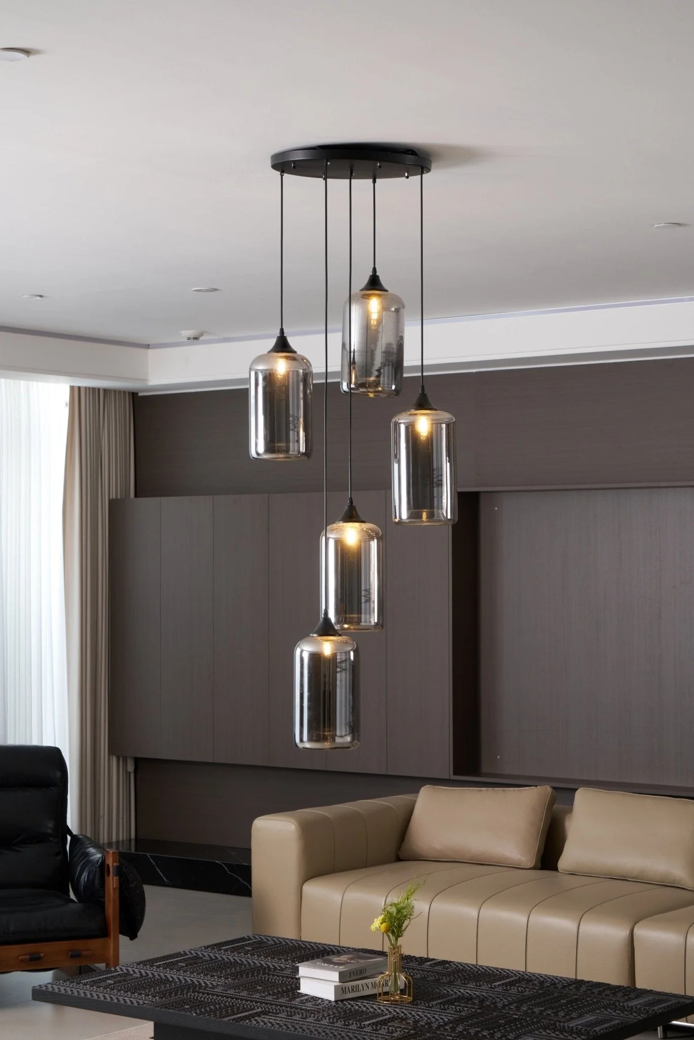 Talis Glass Industrial Chic Pendant Light - Image 50