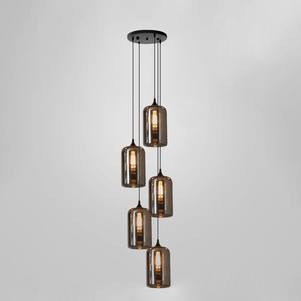 Talis Glass Industrial Chic Pendant Light - Image 65