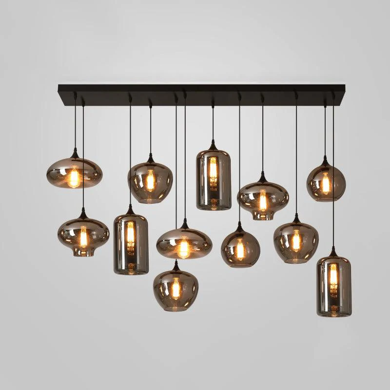 Talis Glass Industrial Chic Pendant Light - Image 8