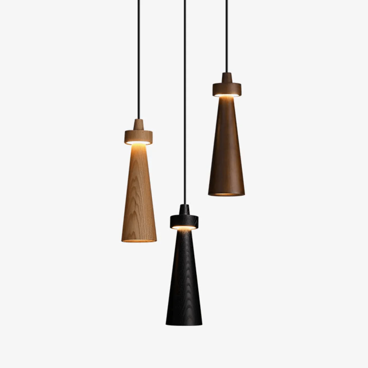 Taper Minimalist Wood Pendant Light